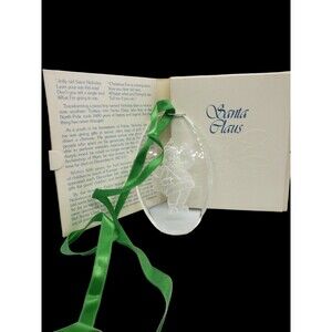 1976 Ball Corp Acrylic Christmas Ornament Santa Claus #5364 w/ Sleeve & Box